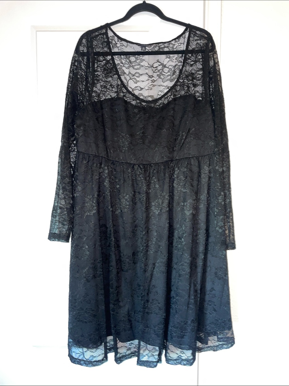 Torrid Black Long Sleeve Lace Dress